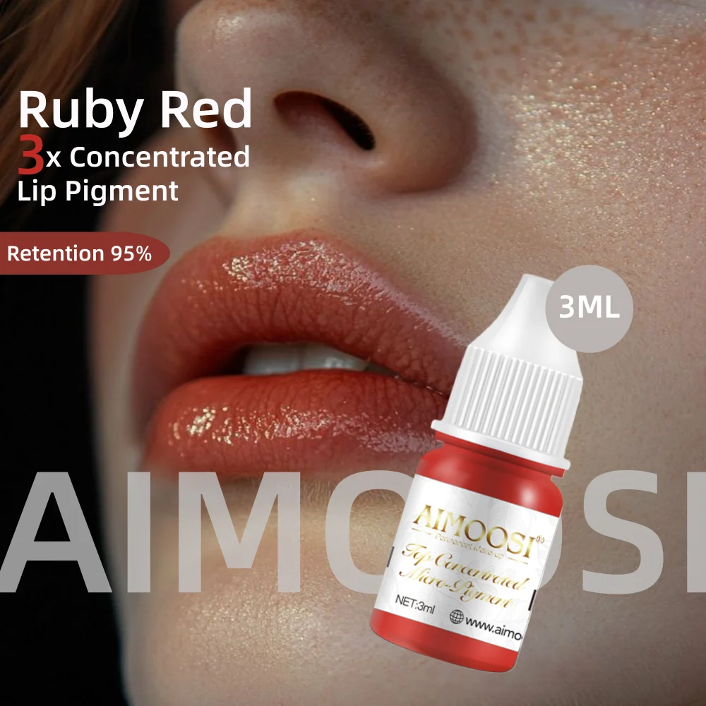 

AIMOOSI пигмент для губ PMU профессиональные чернила для микроблейдинга для перманентного макияжа розовые чернила для татуировки губ 7 цветов 3 мл/бутылка