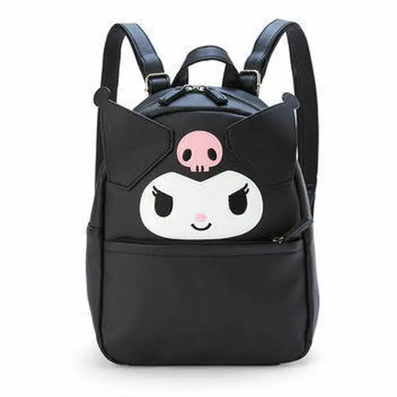 Miniso Disney Sanrio Pu Leather Sanrio Kawaii Melody Kuromi Cartoon Mini Backpack Women\'S Backpack Storage Bag Birthday Gift