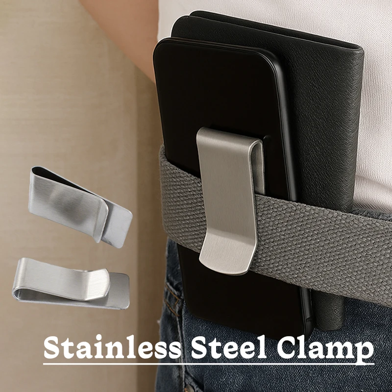 

2-10Pcs Metal Wallet Clip Stainless Steel Clamp Notebook Holder Holster Book Marking Clips Cash Storage Fixator DIY Accessories