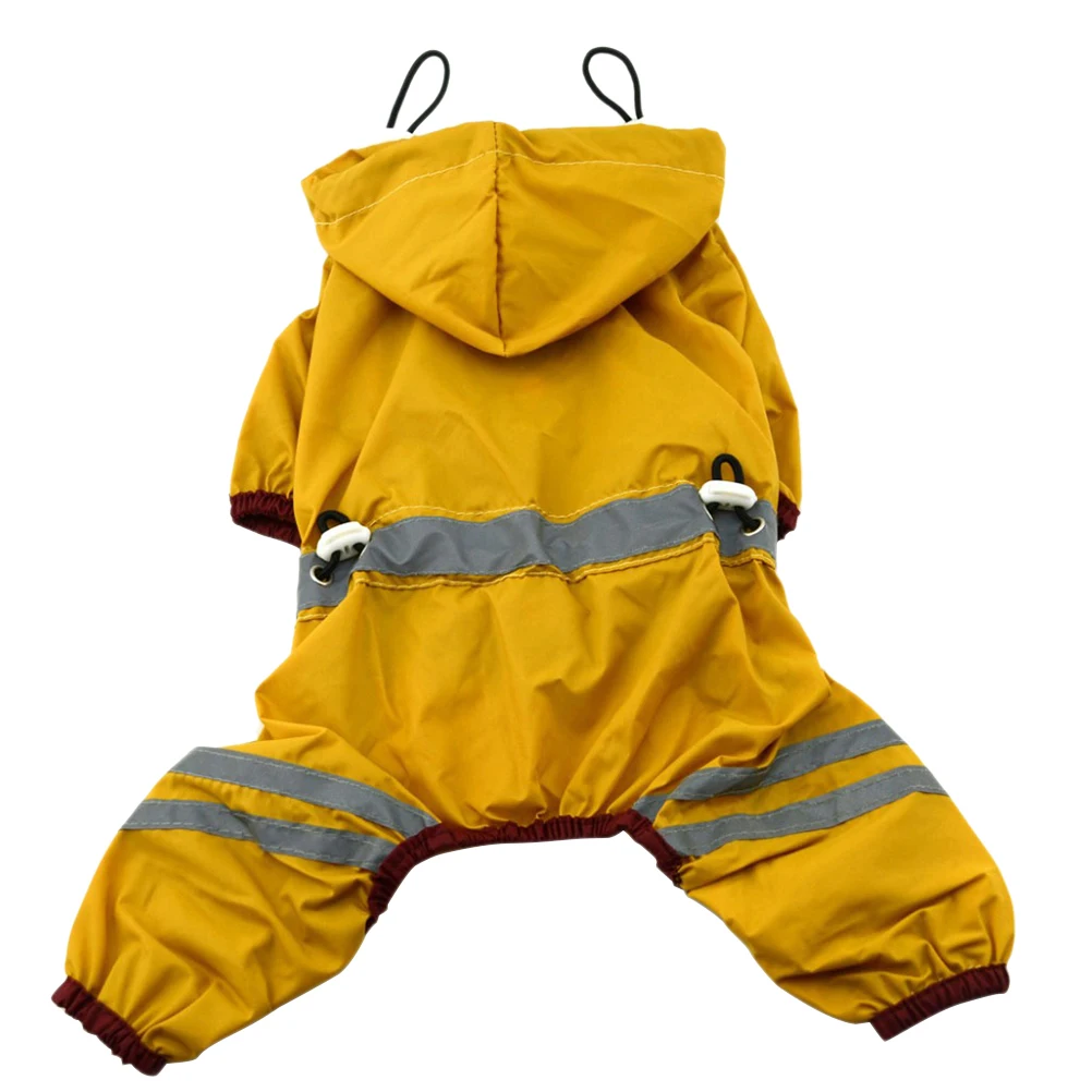 

Dog Raincoat Small Puppy Waterproof Pet Jacket Medium Dogs Acrylic Fibers Yellow Xs Size Easy Movement Durable Comfortable