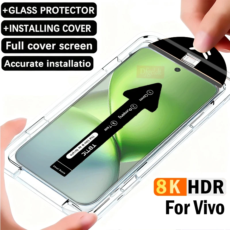 

Защитная пленка для экрана с автоматической установкой 8K без пыли для Vivo X200 Pro mini X300 Защитная пленка для Vivo X300 Pro HD закаленное стекло