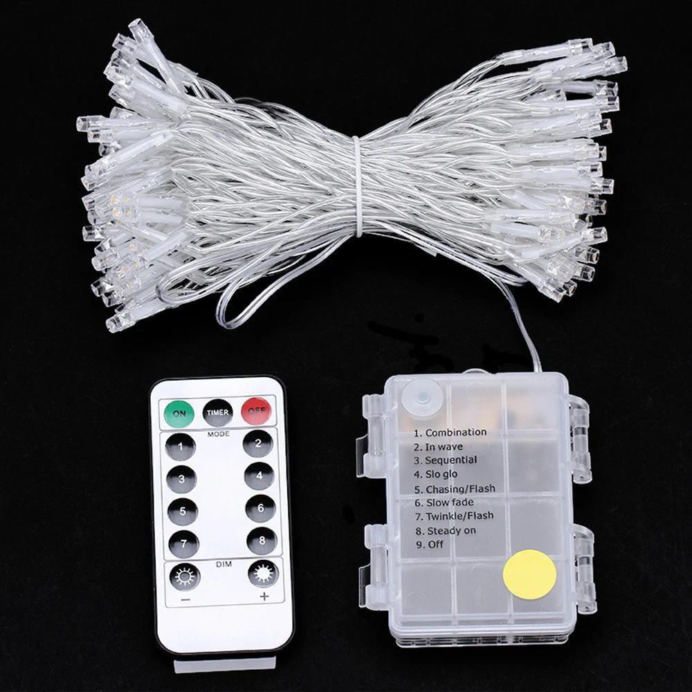 

Battery Powered 5M/10M/20M String Light & Remote Controller 8 Modes Indoor Outdoor Home Decoration for Party,Wedding,Christmas