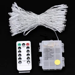 Battery Powered 5M/10M/20M String Light & Remote Controller 8 Modes Indoor Outdoor Home Decoration for Party,Wedding,Christmas