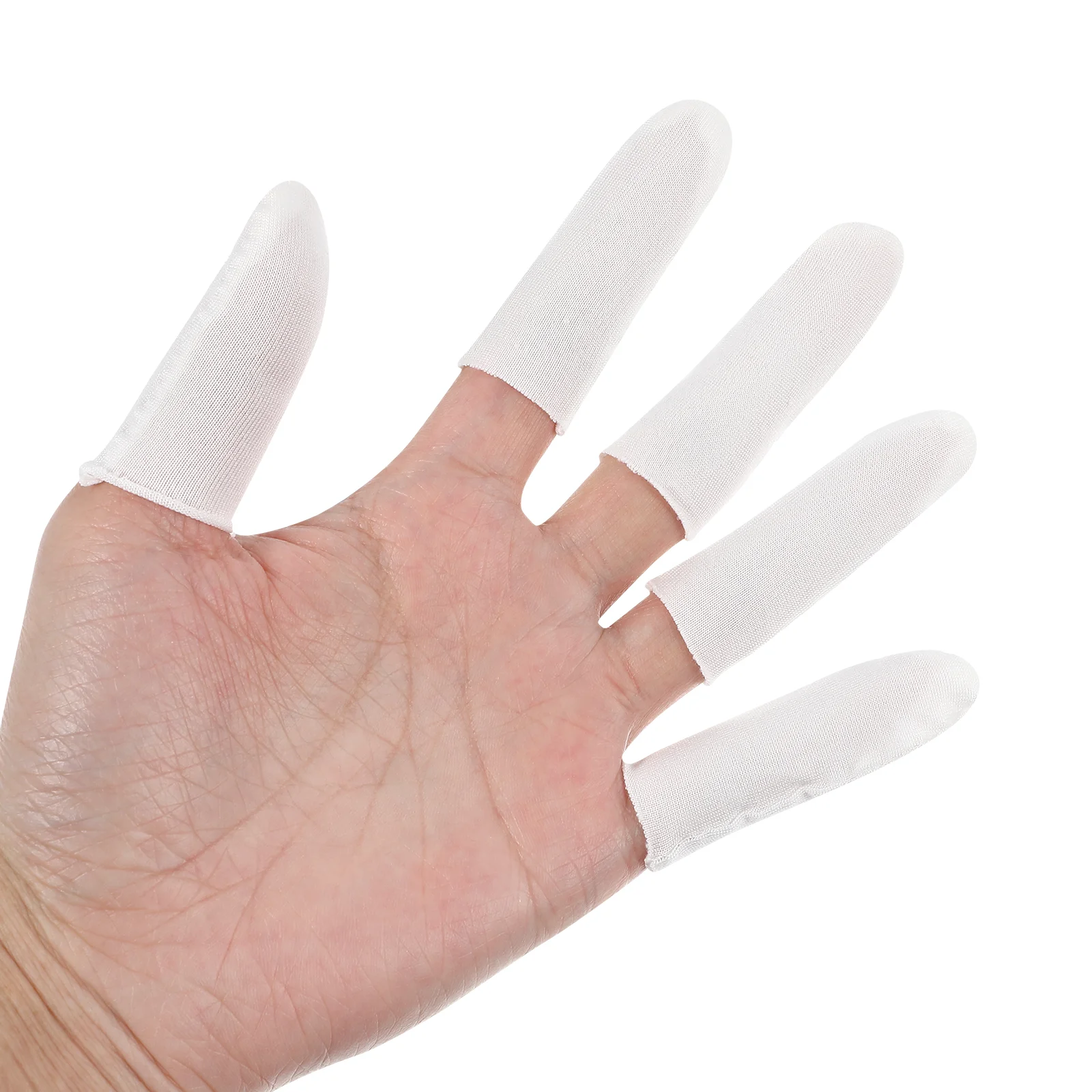 

Finger Tips Protector Sleeve Sleeves Protectors Anti-cut Cracked Fingers White Gloves