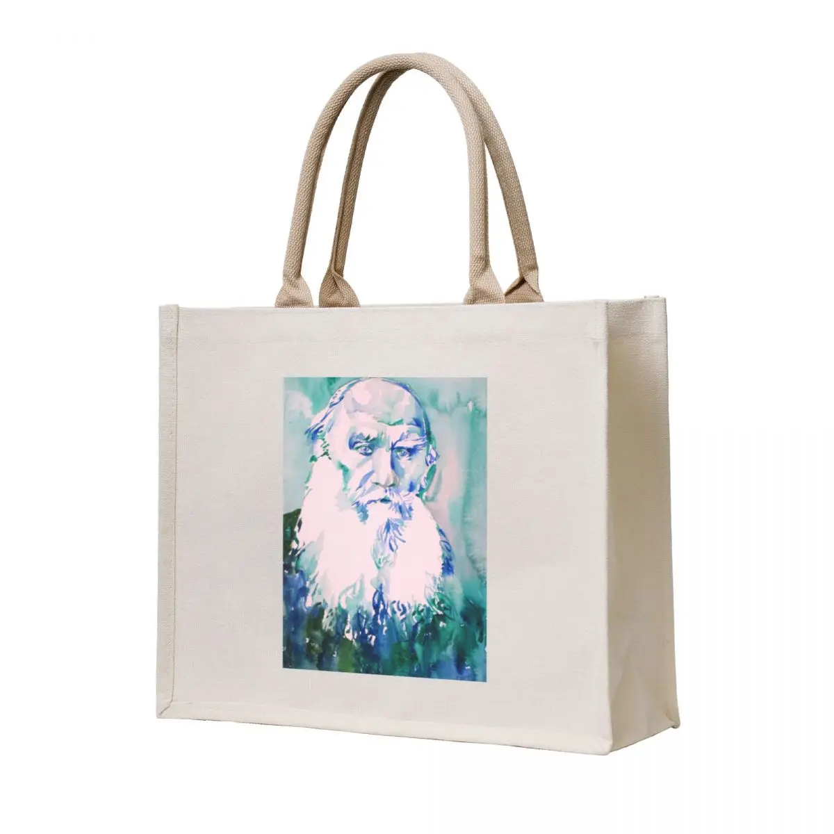

LEO TOLSTOY watercolor portrait.6 Tote Bag large tote bag Cloth bags foldable reusable bag