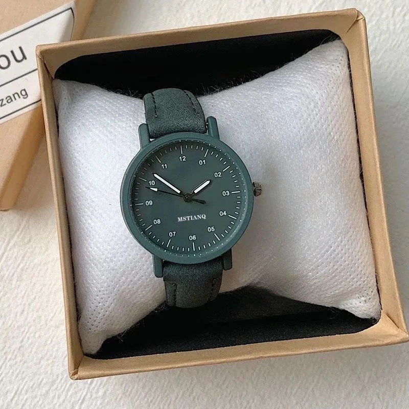 Women Watches Leather Strap Quartz Wristwatches Round Dial Retro Watch Ladies Girls Watch Reloj Para Mujer Girls Wristwatch