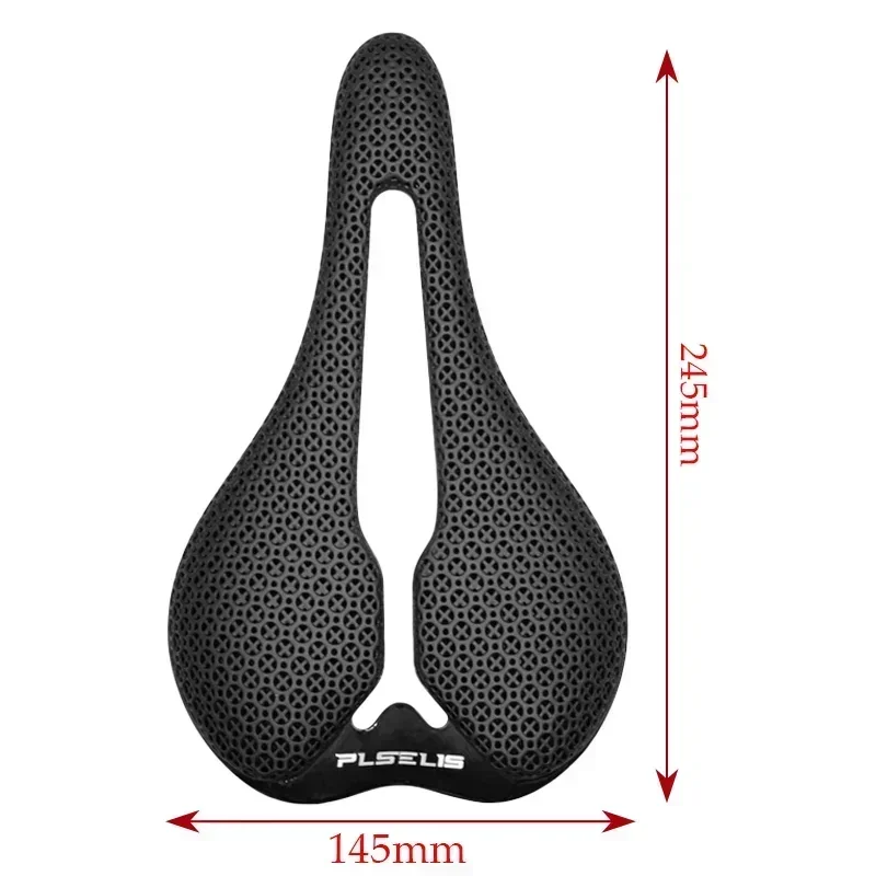 Carbon Fiber 3D Printed Bike Saddle Ultralight Hollow Comfortable Breathable for MTB Mountain Road Cycling Seat Bicycle Parts