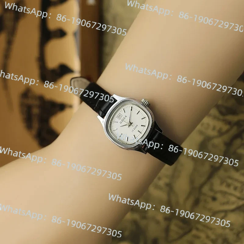 

Часы Haida, старый Шанхай, простой квадратный ремень, трехконтактный механический женский инвентарь