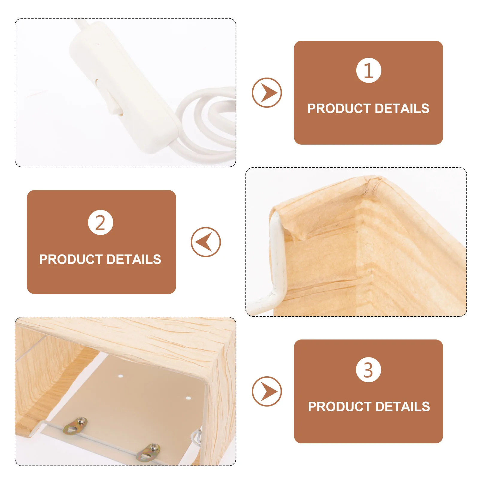 

Elegant Paper Wall Light Nordic Inspired Decorative Lamp for Night Corridor Bedside Household Ambient Lighting