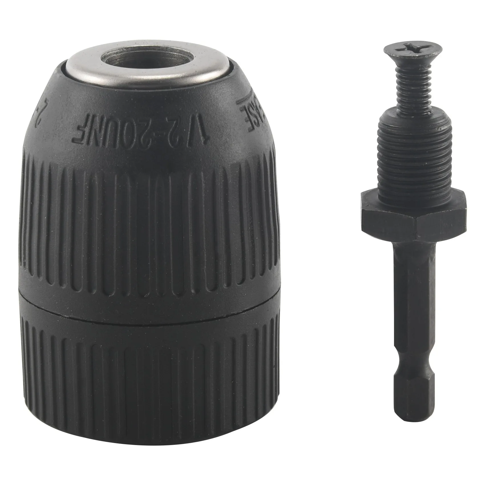 Portabrocas sin llave de 1/2 pulgadas, adaptador de portabrocas para controlador de impacto, conexión rápida