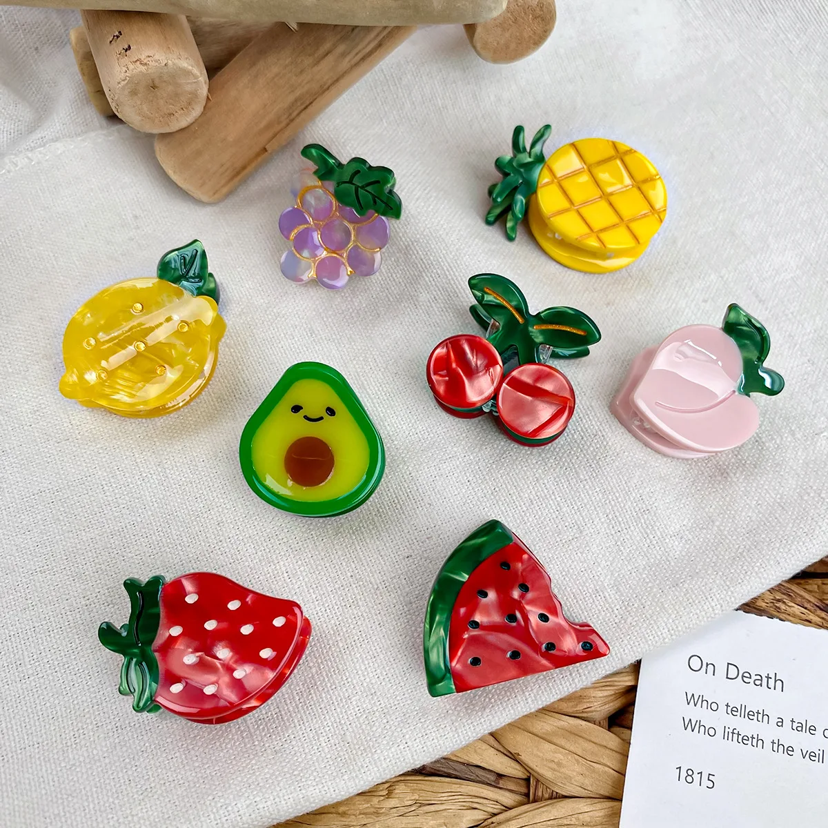 

Mini Acetic Acid Grabber Cute Fruit Hairpin Top Clip High-end Side Clip Broken Hair Bangs Clip Hair Accessory