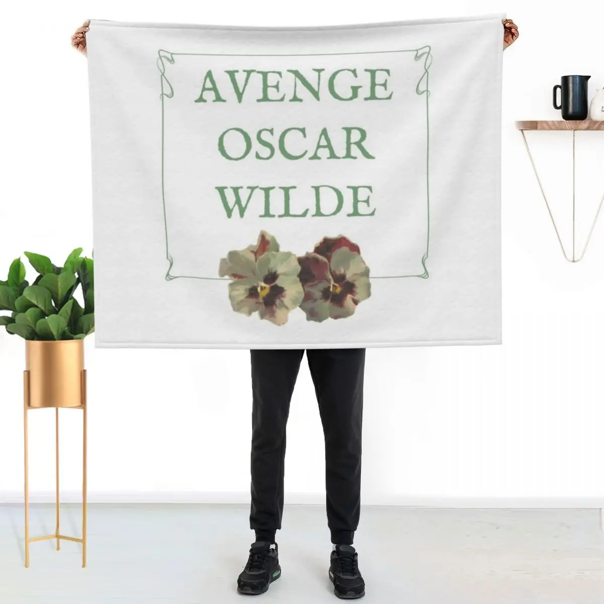 Avenge Oscar Wilde Throw Blanket Large valentine gift ideas Luxury sofa bed Loose For Decorative Sofa Blankets