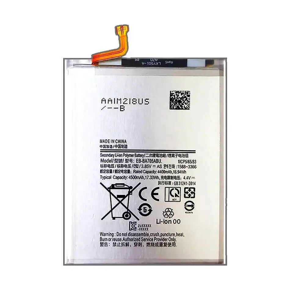 بطارية الهاتف المحمول EB-BA705ABU 4500Mah لسامسونج غالاكسي A70 A705 SM-A705 A705FN SM-A705W