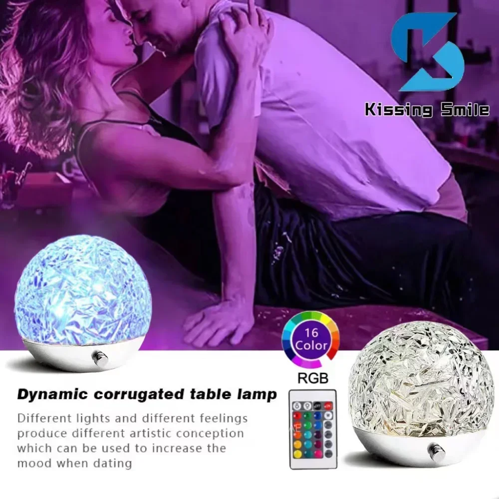 

Led Aurora Light Projector Crystal Lamp Mood Dynamic Water Ripple Night Decoration Home Bedroom Aesthetic Atmosphere Holiday