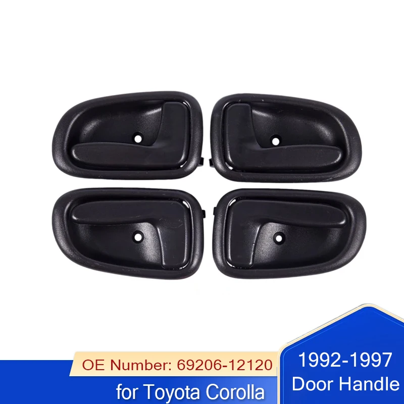 New Black Car Left Right Interior Door Handle  for Toyota Corolla 1992 1993 1994 1995 1996 1997 69206-12120 69205-12120