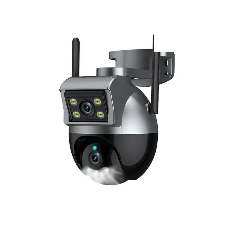 

Security Camera Outdoor WiFi PTZ Dual Lens 4MP HD Surveillance CCTV IP Camera AI Tracking P2P IP66