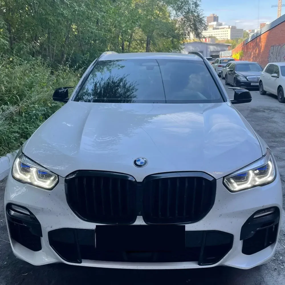 

2 шт. для BMW X3 G01 X4 G02 X5 G05 X6 G06 X7 G07 G08 2018-2023 M Стиль автомобильные зеркала заднего вида накладки на корпус глянцевый черный