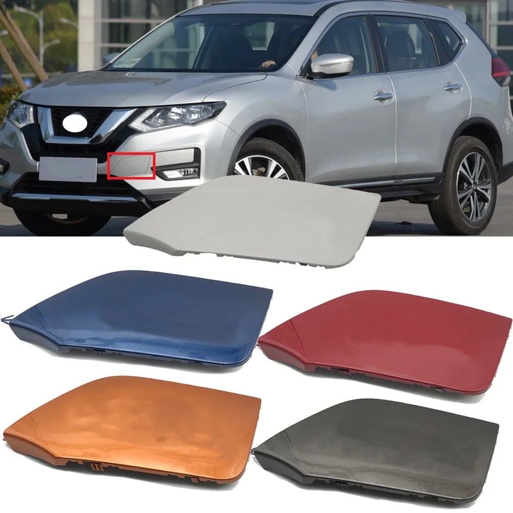 Yasong For Nissan X-Trail XTrail 2017-2019 Car Front Bumper Trailer Cover Towing Hole Lid Traction Hook Cap Shell Trim Hood