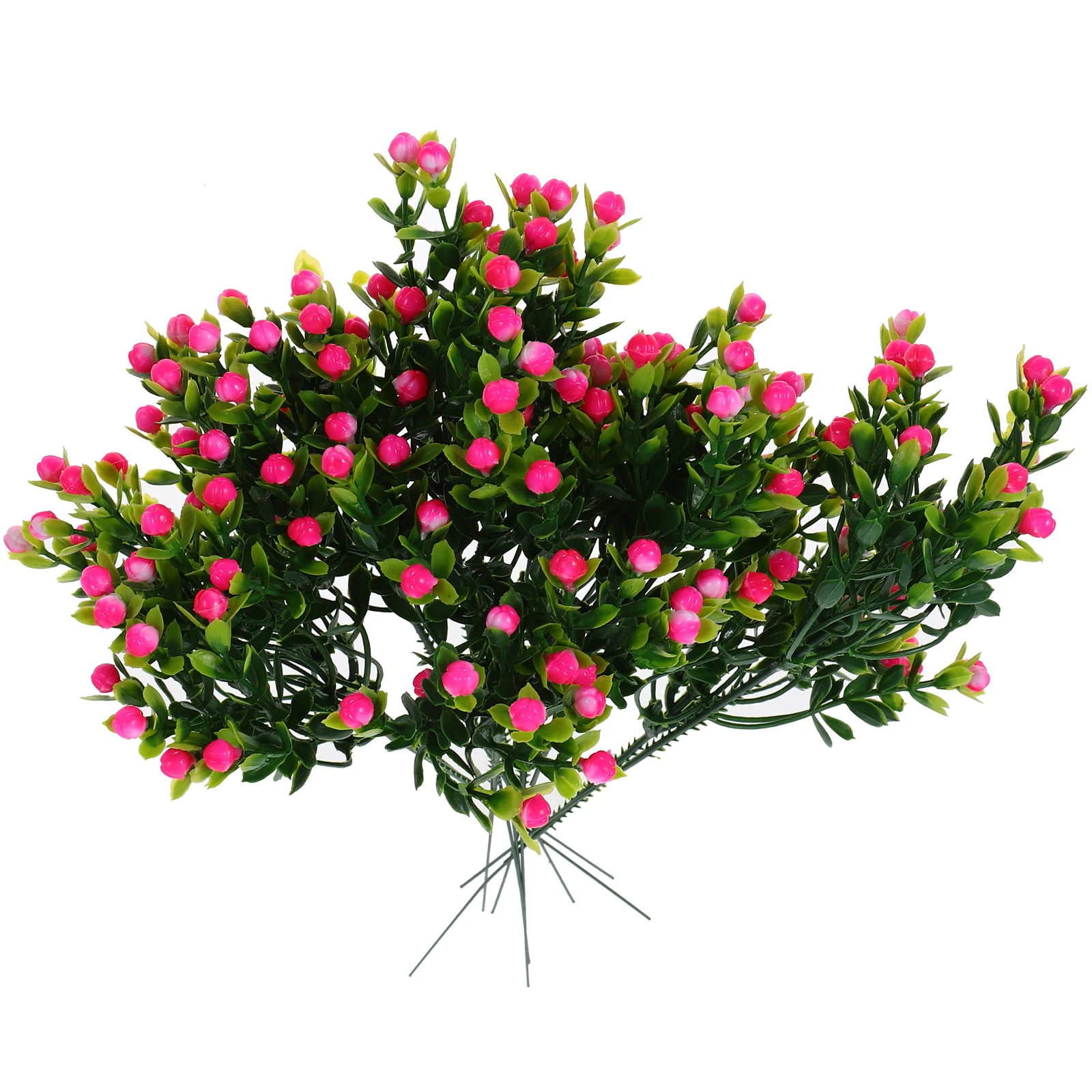 

10pcs Red Baby Breath Flowers Simulated Star Decoration Faux Artificial Home Wedding Party Elegant Arrangement Decorative