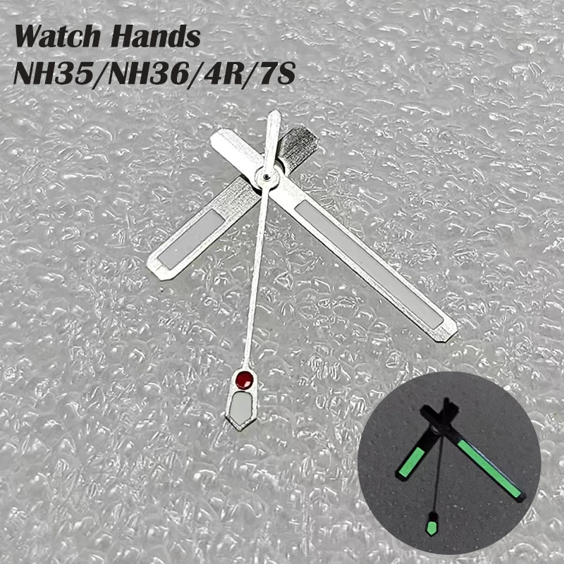 Green Luminous Watch Hands for NH35/NH36/4R/7S Movement Watch Accessories Super Luminous Dive Watch Replacement Modified