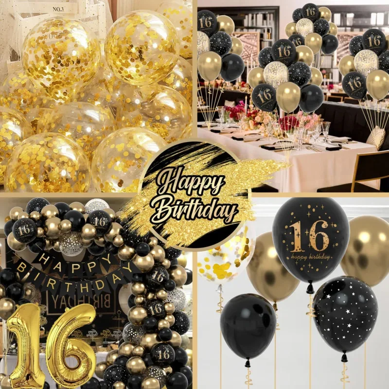 Alphanumeric Birthday Balloon Set Bar KTV Activity Arrangement Balloon Adult Old Man Birthday Photography Props Decoration New