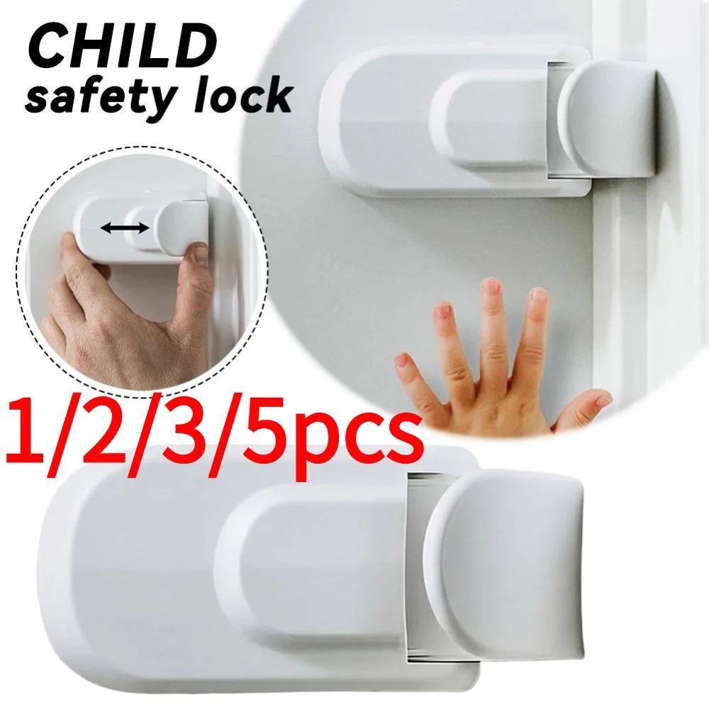 

New Child Protection Safety Lock Anti-pinch Hand Door Blocking Lock Prevents Child From Opening Door Latch Automatically Locks