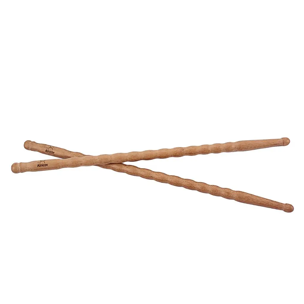 1 Pairs Bamboo Drumsticks Drum Mallets Rods for Drummer Students