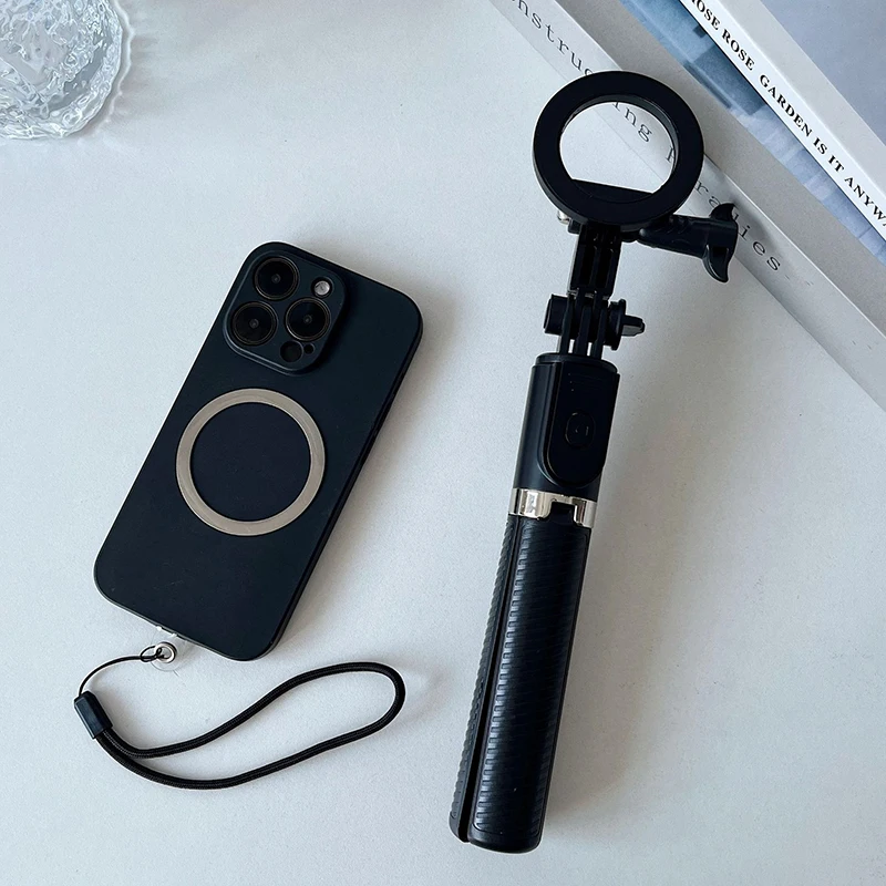 Universal Magnetic Phone Selfie Stick With Remote Control For Magsafe For Photo Video Vlog Live