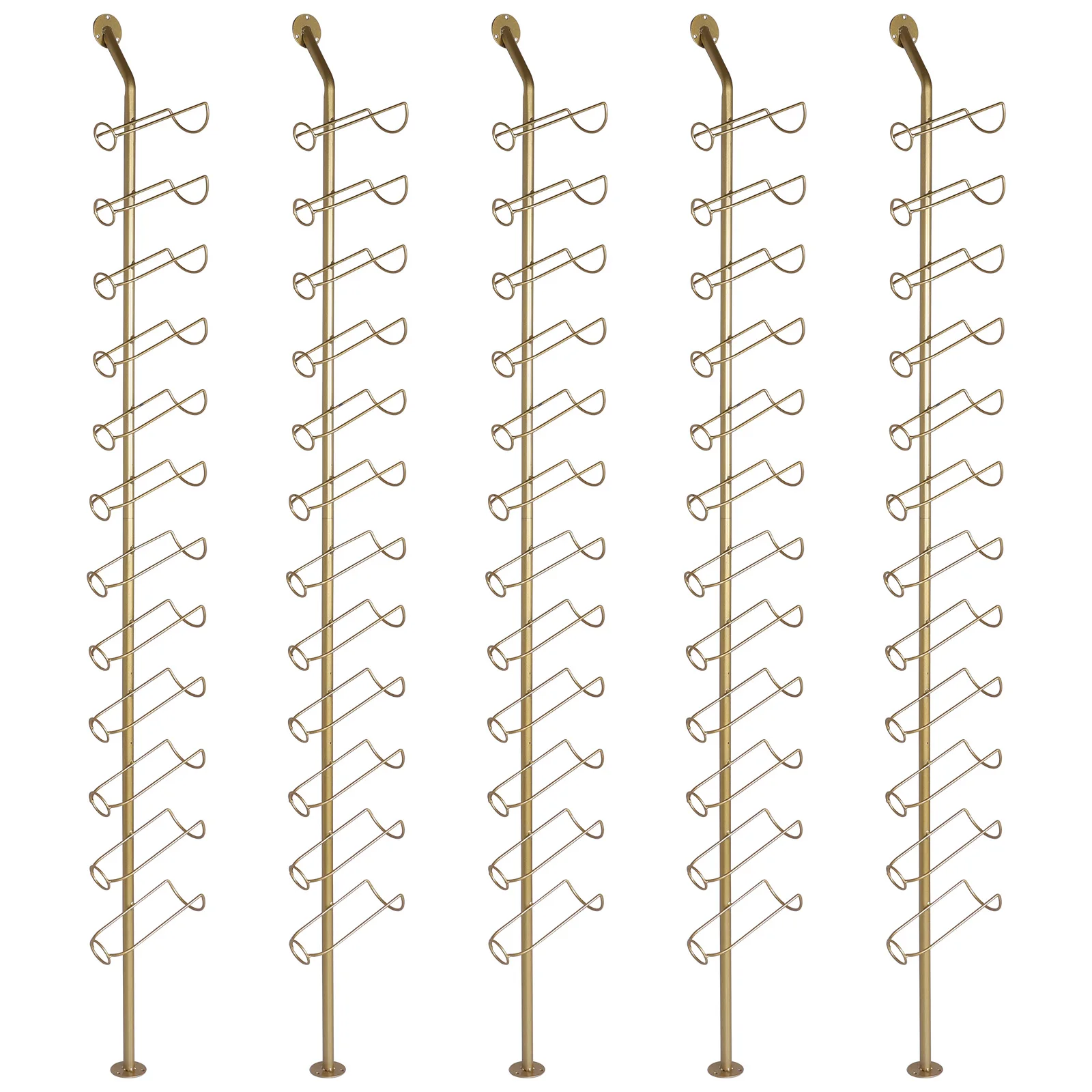 

5 Pack Wall Mounted Wine Rack DIY Detachable Wall Hanging Bottle Holder for Kitchen Pantry Dining Room Bar