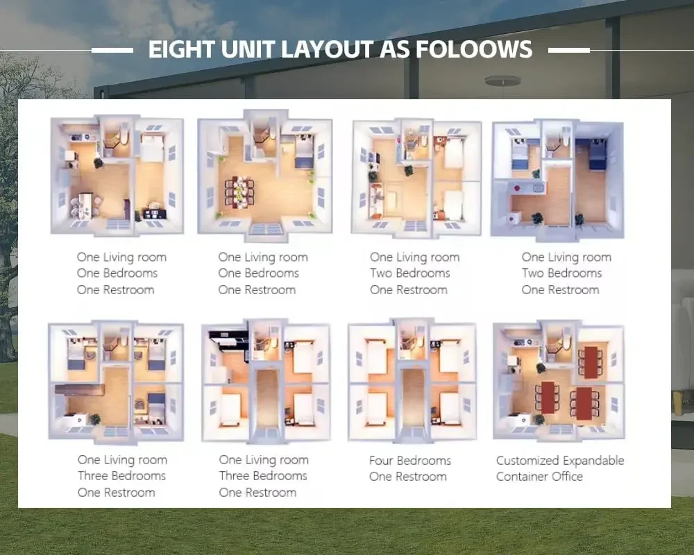 منزل صغير جاهز قابل للتوسيع - منزل حاوية محمول بطول 40 قدمًا مع 3 غرف نوم ومطبخ وحمام مثالي للمغامرات خارج الشبكة #6