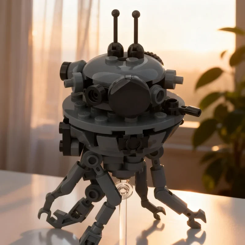 132pcs MOC Imperial Probe Droid Star Battle Model Building Blocks Architecture DIY Toy Idea Festival Gift Education Brick