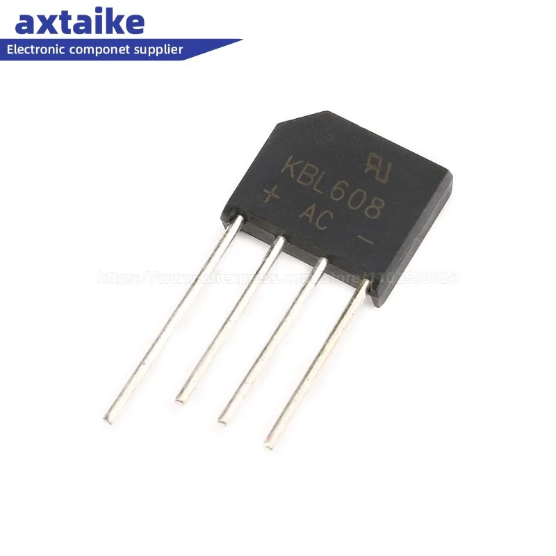 10PCS KBL406 KBL408 KBL410 KBL608 KBL610 DIP 4A 6A 600V 800V 1000V Single Phases Diode Bridge Rectifier