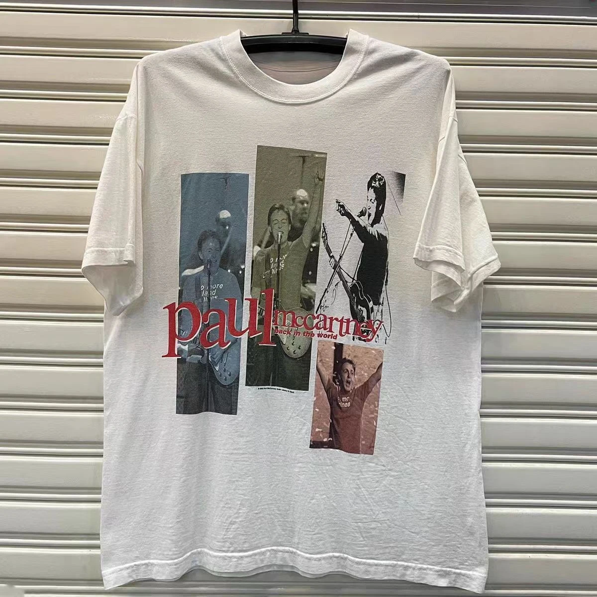 

Paul McCartney Beatles American Short-sleeved T-shirt Top, Rock Style American Heavy Cotton T-shirt Top