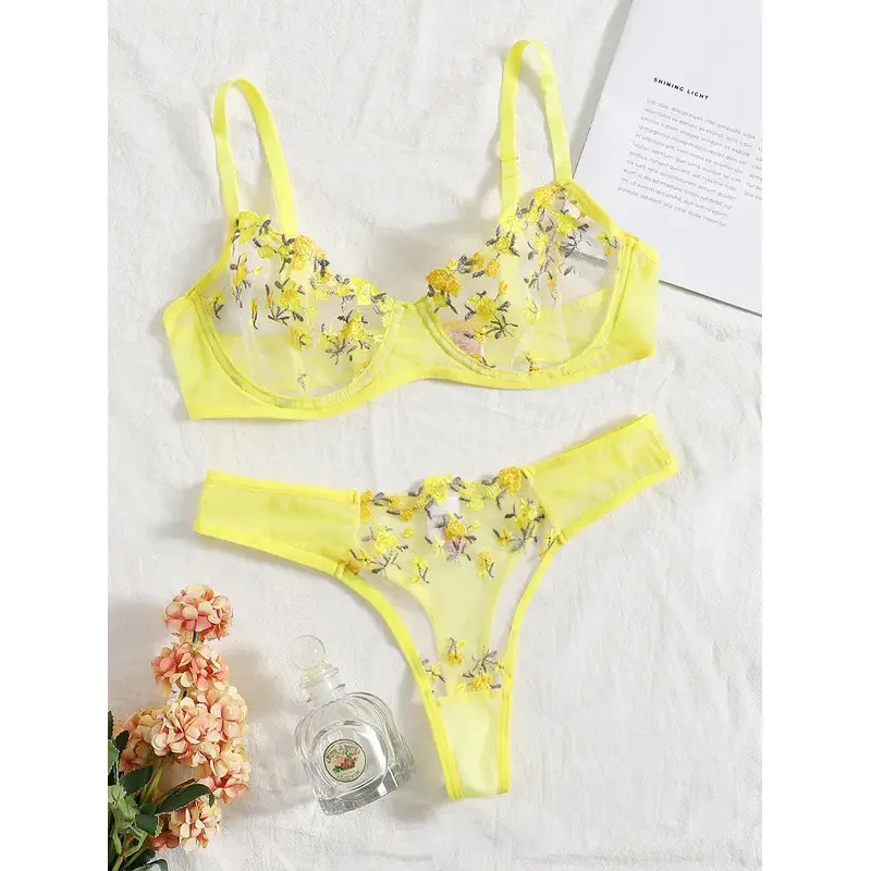 

2025 Sexy Lingerie Woman Lace Transparent Underwear Q001