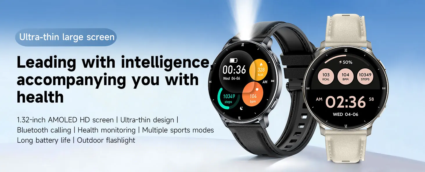 2026 Neue Outdoor Ultra-Dünne Sport-Smartwatch, Sportüberwachung, Schlafüberwachung, Herzfrequenzerkennung, Das Beste Geschenk für Liebende – Detail 1