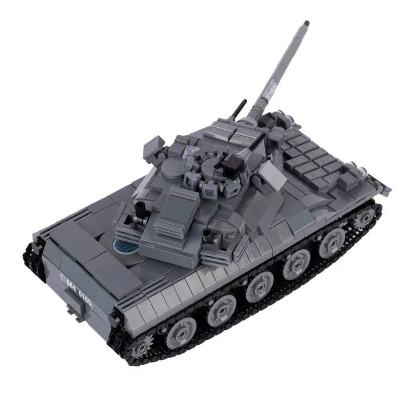 MOC building blocks World War II T90/AMX-30 Main battle tank track movable children\'s assembled building blocks toy boy gift