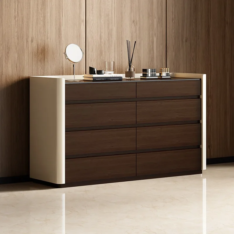 Modern light luxury chest, bedroom, bedside classification, storage, jewelry cabinet, living room wall storage, five, six, eight