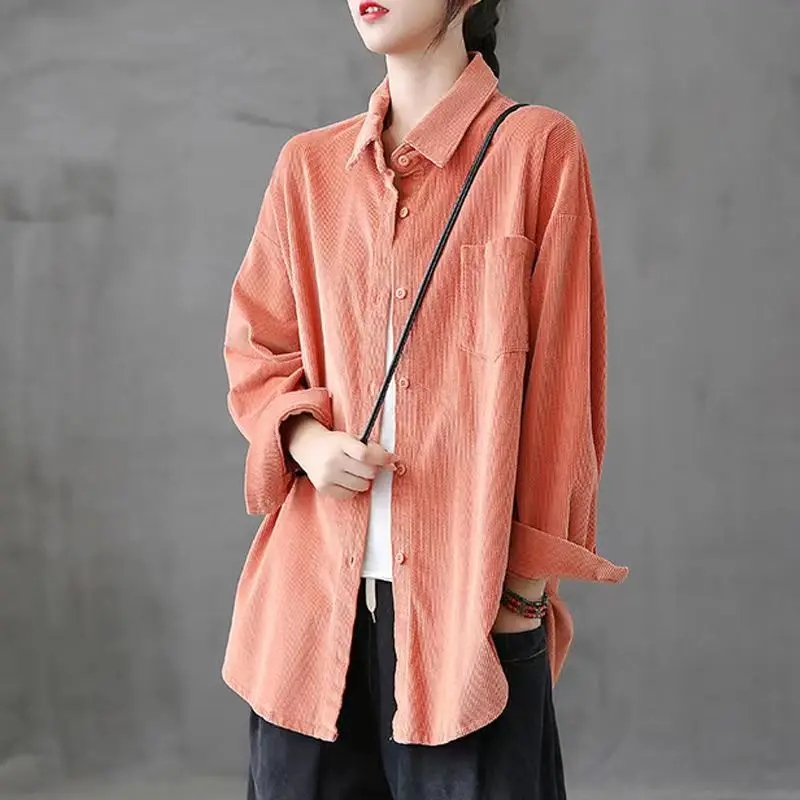 

Бархатная длинная женская повседневная верхняя одежда в стиле ретро, весенняя новинка, однотонный воротник на пуговицах в стиле ретро