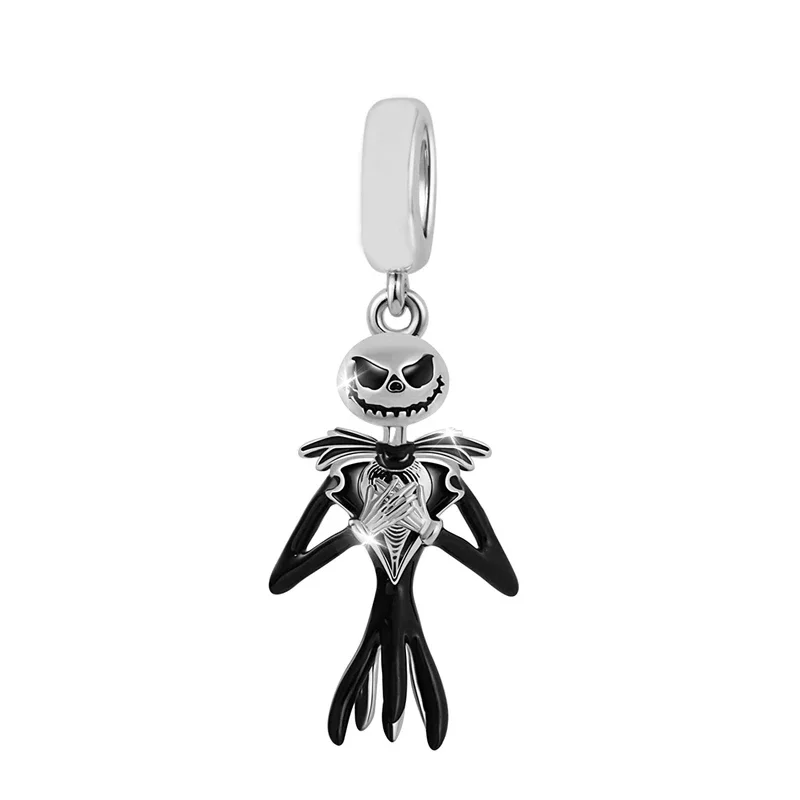 925 Sterling Silver Halloween Charms Demon Pumpkin Terror Beads Fit Original Charm Bracelet DIY for Women Jewelry Making Gift