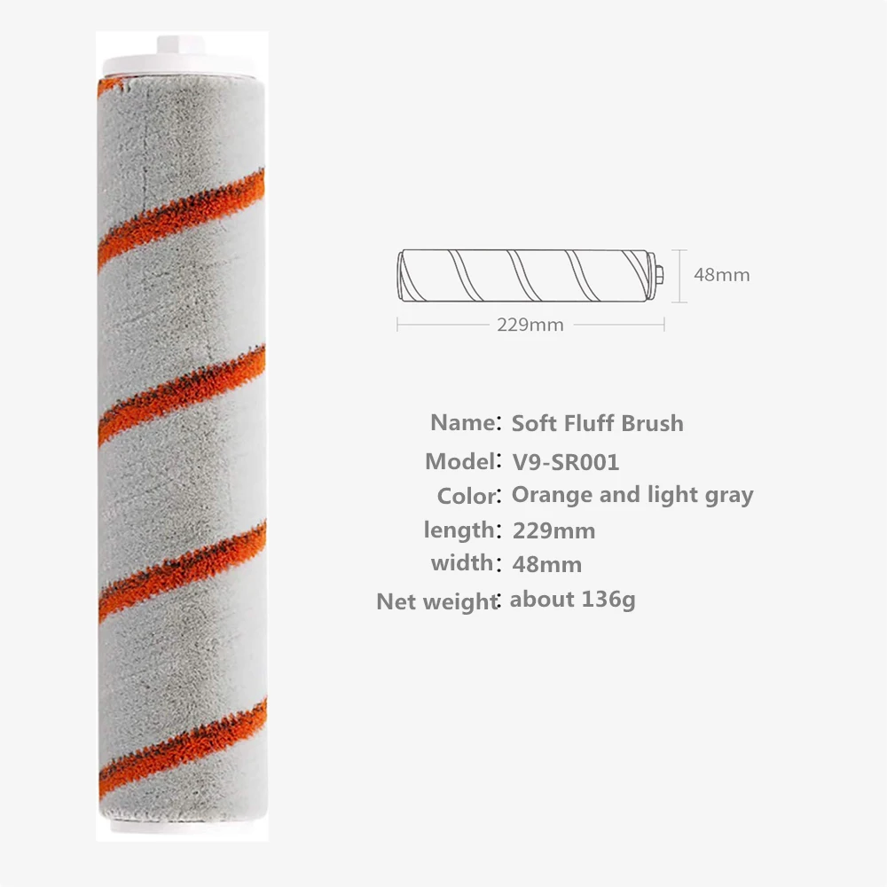 الأسطوانة فرشاة العث إزالة فرشاة ل شاومي Mijia 1C SCWXCQ02ZHM K10 يده مكنسة كهربائية الطابق فرشاة تصفية أجزاء