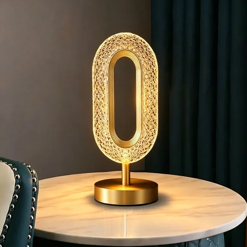 北欧-led-クリスタルテーブルランプホームルーム装飾アクセサリー寝室のベッドサイドライト屋内照明デスクランプ家具