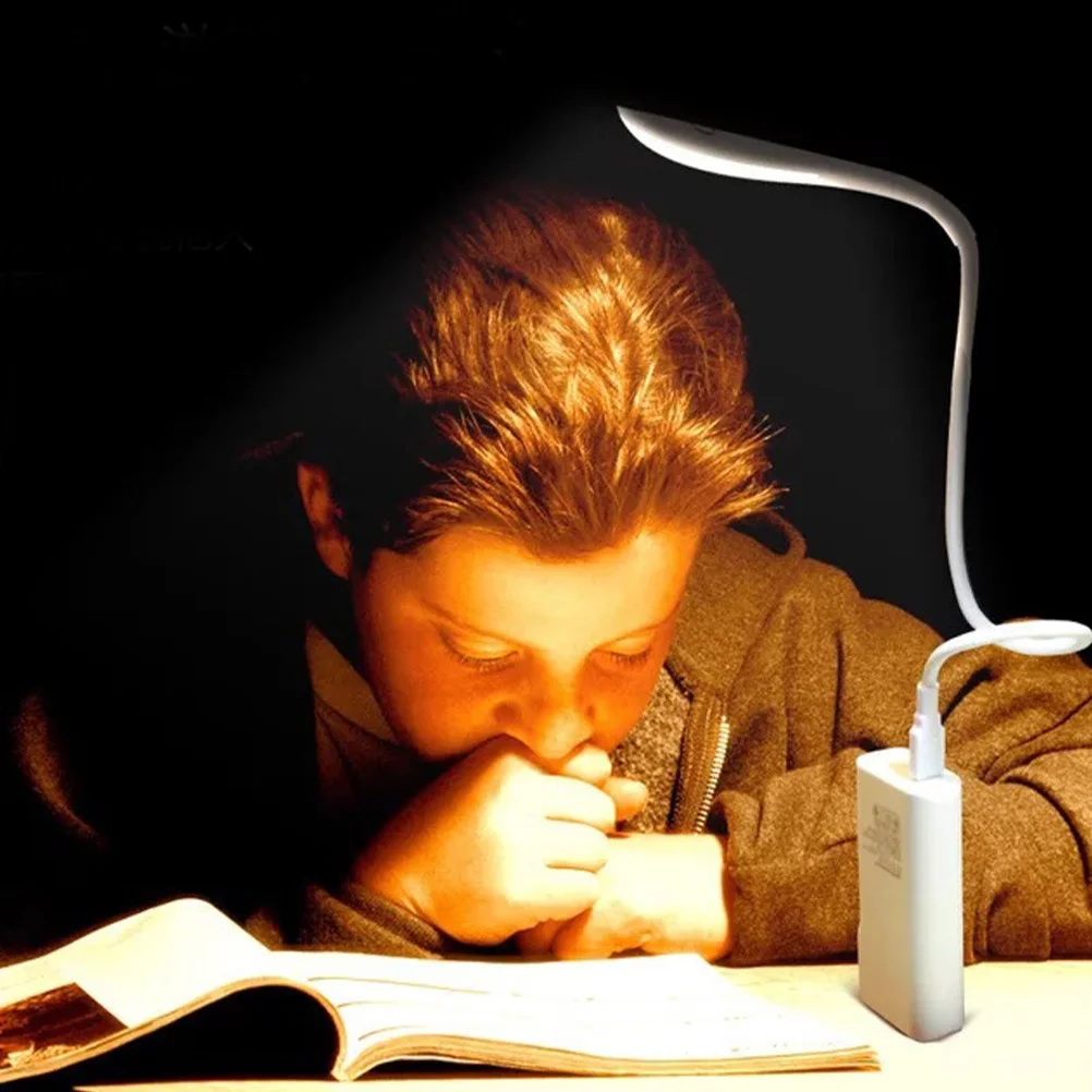 3-Brightness المحمولة العناية بالعين Led مصباح بمنفذ USB الرقبة المرنة لأجهزة الكمبيوتر المحمول لوحة المفاتيح ضوء الليل القراءة التخييم السفر #4