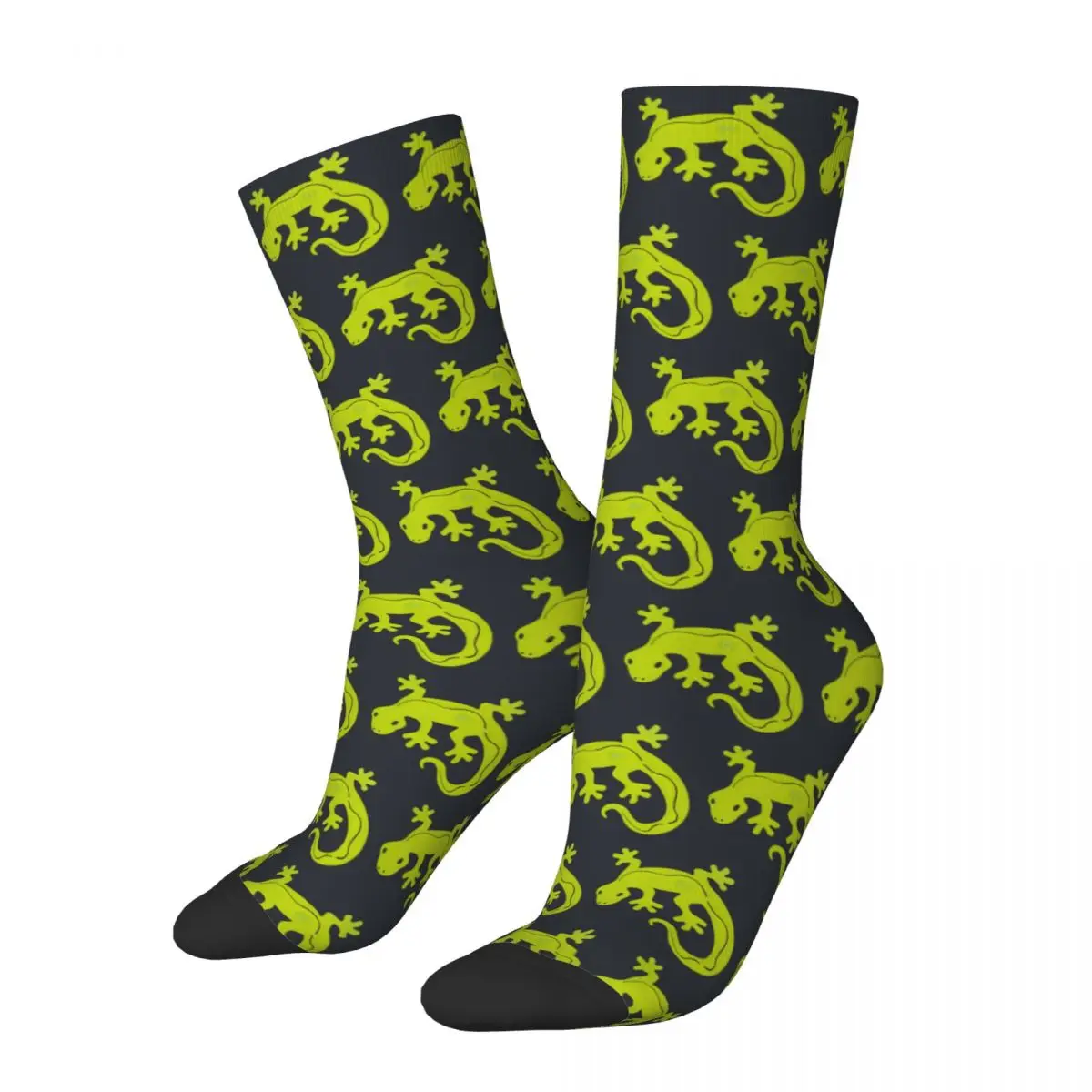 Green Gecko Geckos Lizard Animal Socks Male Mens Women Summer Stockings Hip Hop