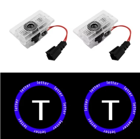 For Tesla Welcome Door Puddle Light Model 3 Model X Model Y Model S 2015-2023 HD LED Lamp Projector Atmosphere 2024 Car Lights