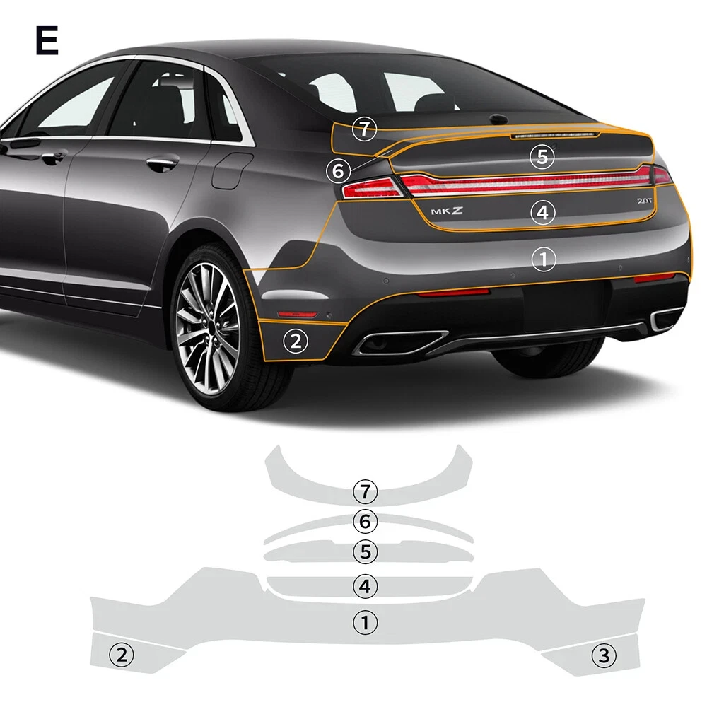 

8.5Mil Pre-cut PPF For Lincoln MKZ 2017-2020 TPU Bumper Hood Clear Paint Protection Film Scratch-Resistant Exterior Accessories