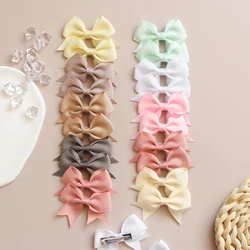 10Pcs/card Hot Sale Hair Bows Hair Clips Girls Cute Bowknots Hairpins Headwear For Kids Hair Accessories
