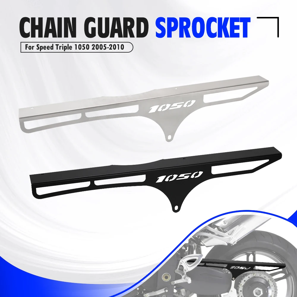 

For Speed Triple 1050 2005-2010 2009 2008 2007 2006 Motorcycle Chain Shell Protection Cover Sprocket Frame Guard Protector Parts