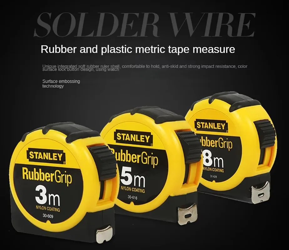 Stanley Metrisches Maßband mit Nylonbeschichtung, 3/5/8 Meter, flexibles Edelstahl-Messwerkzeug für präzise Markierungen in der Tischlerei – Detail 3