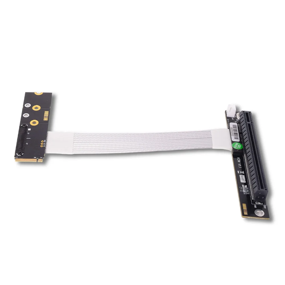 ADT-Link 90 180 270 Degree M.2 NGFF NVMe To PCIE 4.0 X16 STX Motherboard Graphics Card GPU Extension Cable Riser Adapter Jumpers