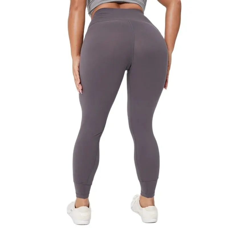 CHRLEISURE Seamless Yoga Pants Women Solid Sport Leggings High Waist Butt Lift Workout Tight Gym Athletic Sweatpants Activewear